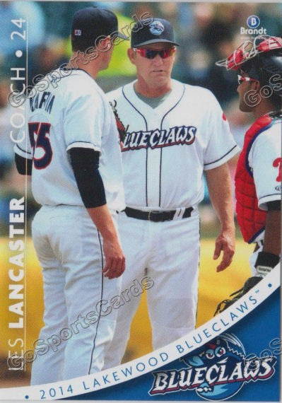 2014 Lakewood BlueClaws Les Lancaster