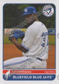 2012 Bluefield Blue Jays Les Williams