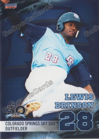 2017 Colorado Springs Sky Sox Lewis Brinson