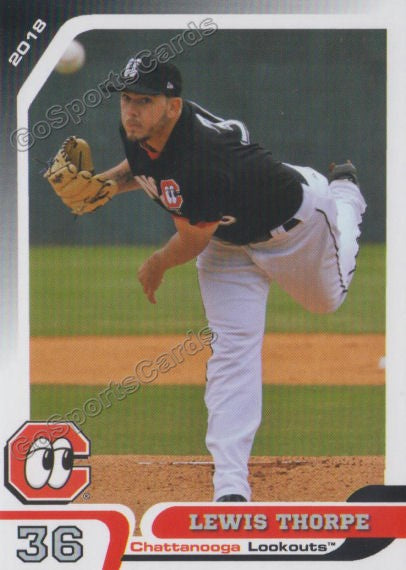 2018 Chattanooga Lookouts Lewis Thorpe