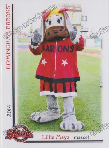 2014 Birmingham Barons Lillie Mays Mascot