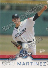2012 Lakewood BlueClaws Lino Martinez