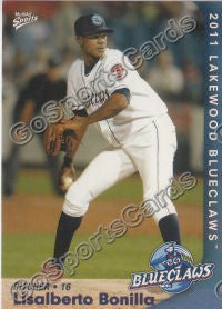 2011 Lakewood BlueClaws Lisalverto Lisalberto Bonilla
