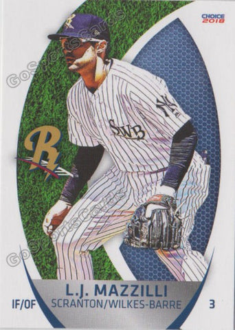 2018 Scranton Wilkes Barre RailRiders LJ Mazzilli