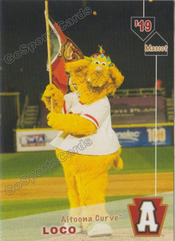 2019 Altoona Curve Loco Mascot