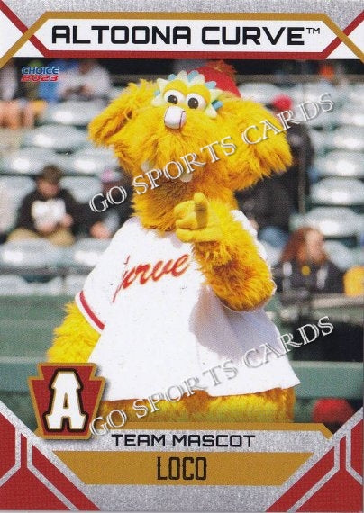 2023 Altoona Curve Loco Mascot