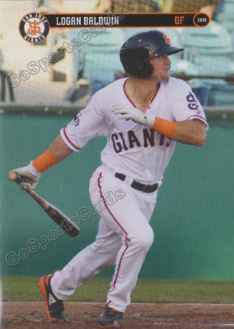 2019 San Jose Giants Logan Baldwin