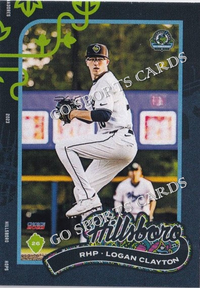 2023 Hillsboro Hops Logan Clayton Go Sports Cards