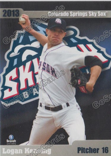 2013 Colorado Springs Sky Sox Logan Kensing