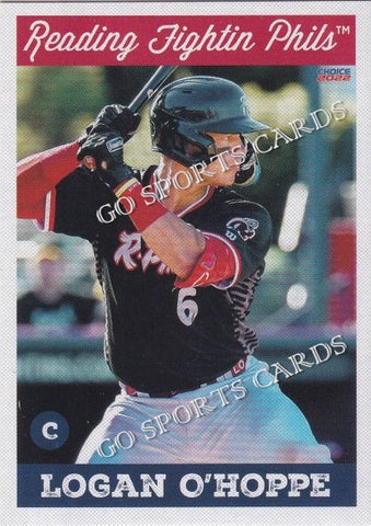 2022 Reading Fightin Phils 2nd Logan O'Hoppe