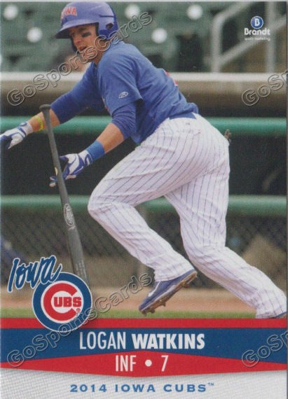 2014 Iowa Cubs Logan Watkins