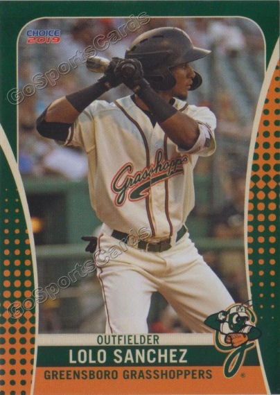 2019 Greensboro Grasshoppers Lolo Sanchez