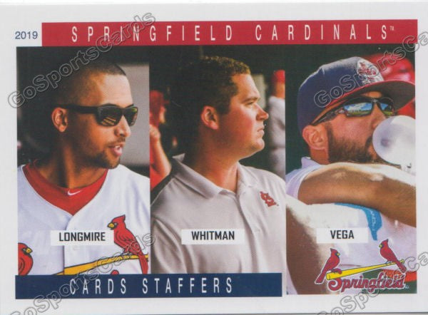 2019 Springfield Cardinals SGA Nick Longmire Chris Whitman Dan Vega