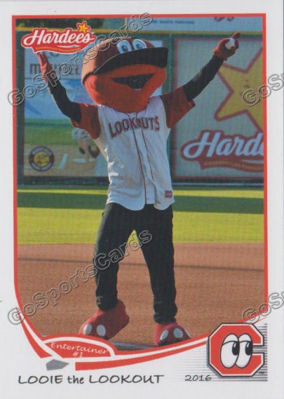 2016 Chattanooga Lookouts Looie the Lookout Mascot