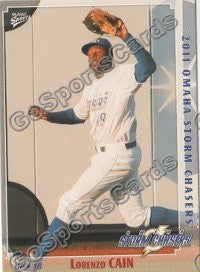 2011 Omaha Storm Chasers Lorenzo Cain
