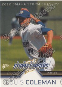 2012 Omaha Storm Chasers Louis Coleman