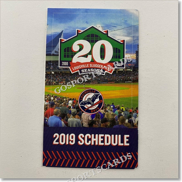 2019 Louisville Bats Pocket Schedule