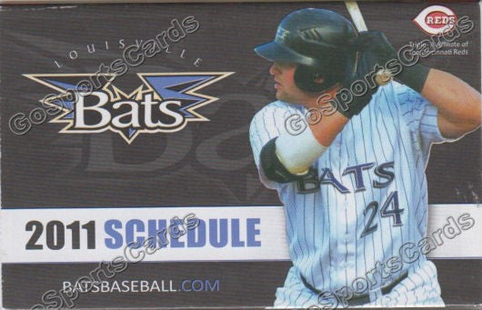 2011 Louisville Bats Pocket Schedule (Yonder Alonso)