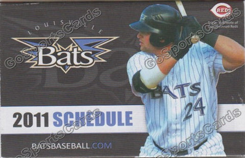 2011 Louisville Bats Pocket Schedule (Yonder Alonso)