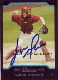 Lou Marson 2004 Bowman Draft Picks #54 (Autograph)