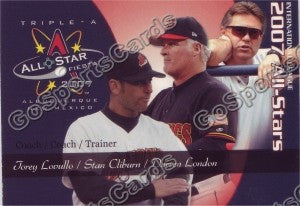 2007 International League All Star Choice Torey Lovullo, Stan Cliburn, Darren London