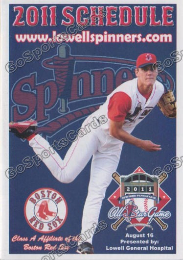 2011 Lowell Spinners Pocket Schedule (Madison Younginer)