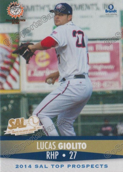 2014 South Atlantic League Top Prospect Lucas Giolito