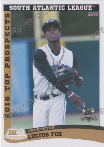 2016 South Atlantic League Top Prospect Lucius Fox