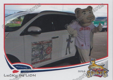 2016 State College Spikes Lucky the Lion Mascot