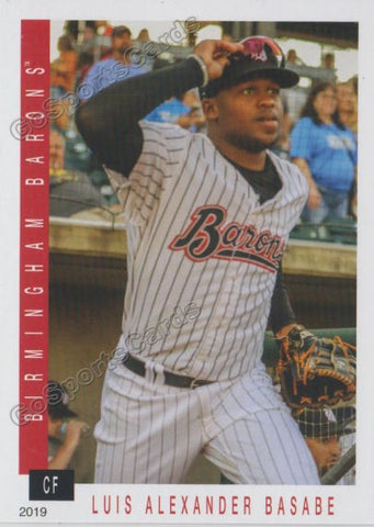2019 Birmingham Barons Luis Alexander Basabe