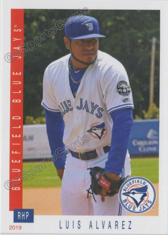 2019 Bluefield Blue Jays Luis Alvarez