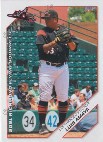 2021 Richmond Flying Squirrels Luis Amaya