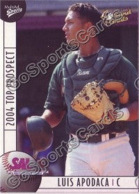 2004 South Atlantic League SAL Top Luis Apodaca