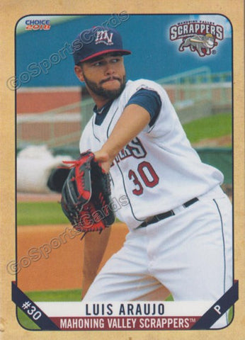 2018 Mahoning Valley Scrappers Luis Araujo