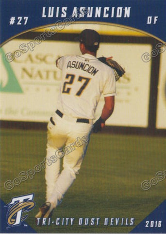 2016 Tri City Dust Devils Luis Asuncion