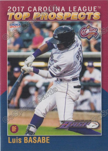 2017 Carolina League Top Prospect Luis Alexander Basabe