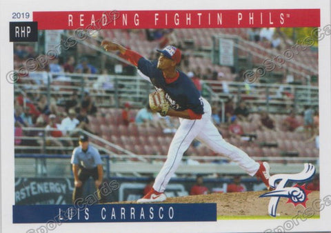 2019 Reading Fightin Phils Update Luis Carrasco