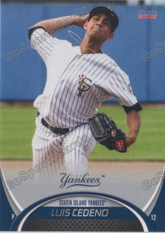 2015 Staten Island Yankees Luis Cedeno