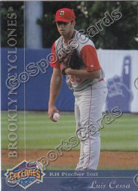 2012 Brooklyn Cyclones Luis Cessa