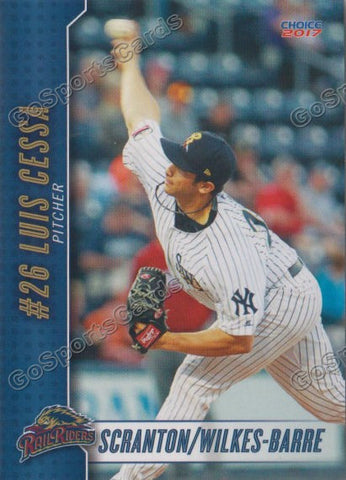 2017 Scranton Wilkes Barre RailRiders Luis Cessa