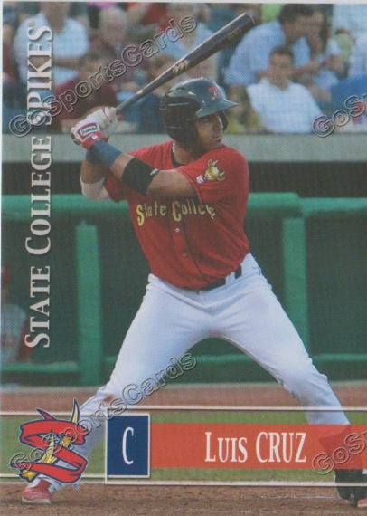2014 State College Spikes Luis Cruz