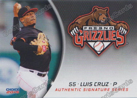 2015 Fresno Grizzlies Luis Cruz