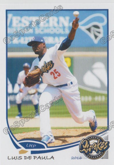 2016 Rancho Cucamonga Quakes Luis De Paula