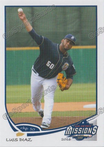 2016 San Antonio Missions Luis Diaz