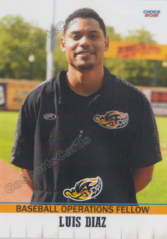 2021 Akron RubberDucks Luis Diaz