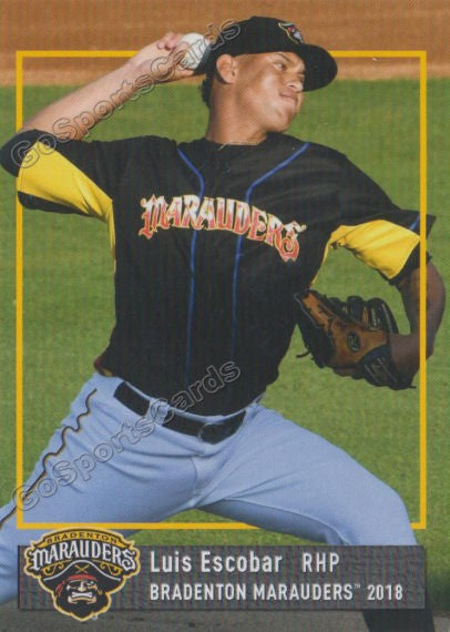 2018 Bradenton Marauders Luis Escobar