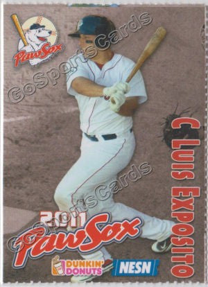 2011 Pawtucket Red Sox Dunkin Donuts Luis Exposito