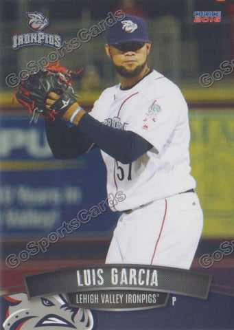 2016 Lehigh Valley IronPigs Luis Garcia