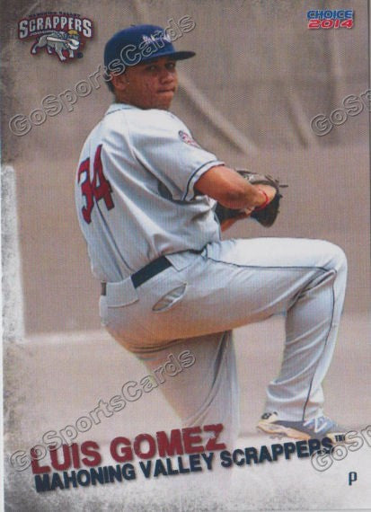 2014 Mahoning Valley Scrappers Luis Gomez