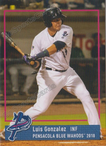 2018 Pensacola Blue Wahoos Luis Gonzalez